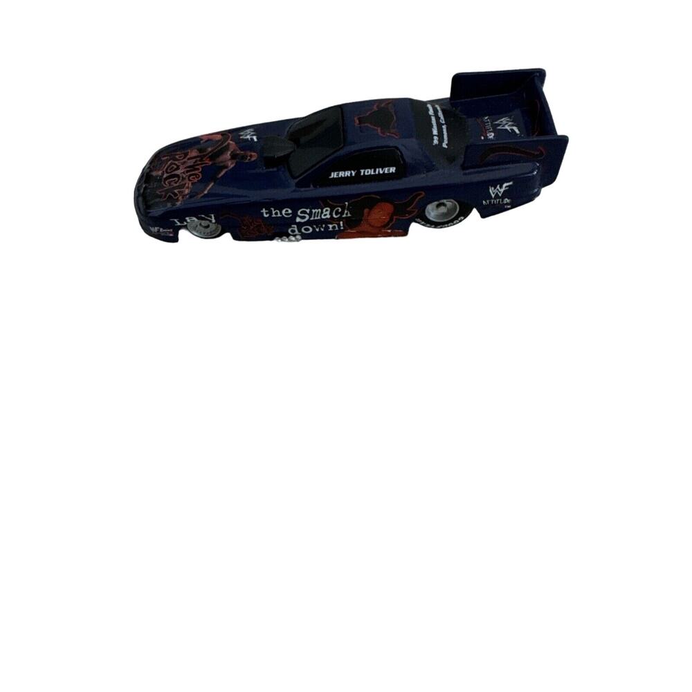 Rare Vintage WWF Attitude NHRA Racing Die Cast Funny Car The Rock Smackdown